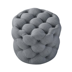 Round Tufted Velvet Ottaman/Poufee Stool