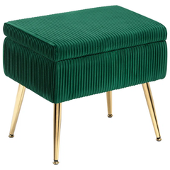 Zim Velvet Ottoman/Poufee Stool