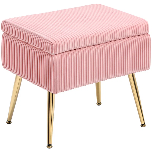 Zim Velvet Ottoman/Poufee Stool