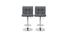 Grey Color Gerrilyn Swiel Adjustable Bar Stool