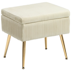 Zim Velvet Ottoman/Poufee Stool