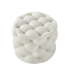 Round Tufted Velvet Ottaman/Poufee Stool