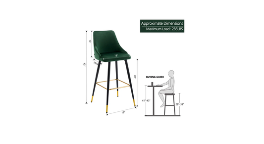 Green Color Davan Bar Stool