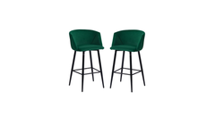 Green Color Clea Counter Stool