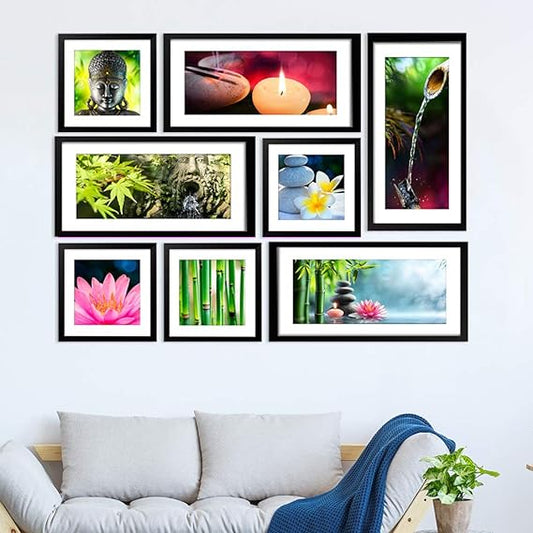 Nature Wall Hanging Collage Photo Frame Set of 8