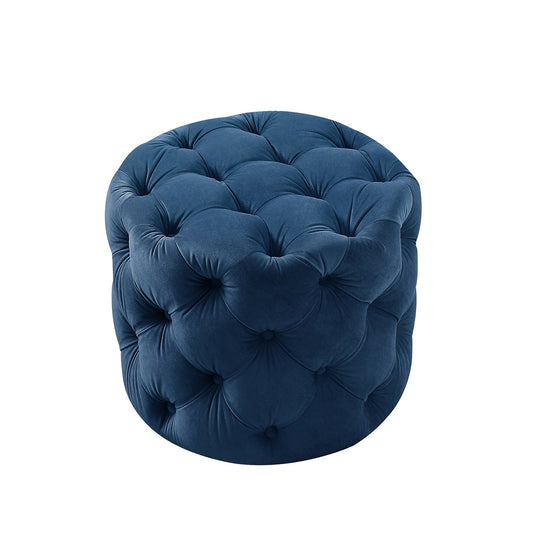 Round Tufted Velvet Ottaman/Poufee Stool