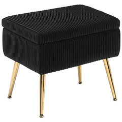 Zim Velvet Ottoman/Poufee Stool