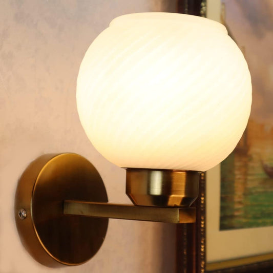 Square Post in Antique Wall Light