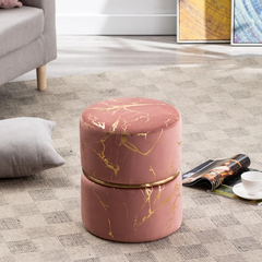 Joseph Velvet Ottoman/Poufee Stool