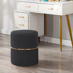 Gracy Velvet Ottoman/Poufee Stool