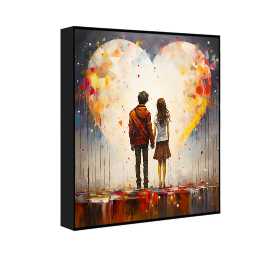 Portray The Unconditional Love Between Friends Couple Love Canvas Wall Paintings & Arts