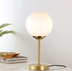 Golden Finish Electroplating Globe Table Lamp