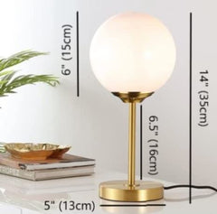 Golden Finish Electroplating Globe Table Lamp