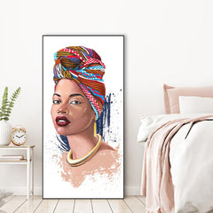 The african Silhuette Framed Wall art