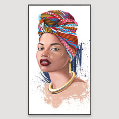 The african Silhuette Framed Wall art