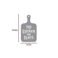 My Kitchen My Rules' Backlit Wall Art for Kitchen Decor