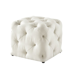 Square Tufted Velvet Ottaman/Poufee Stool