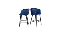 Blue Color Clea Counter Stool