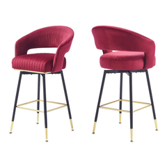 Burgundy  Mixoy Bar Stool