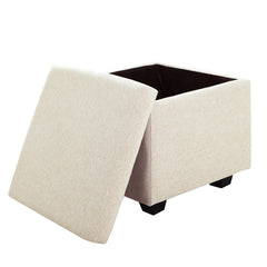 Square Stoage Ottoman With Storage Stool