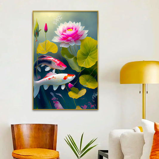 Abstract Design Fish Canvas Printed Wall Paintings