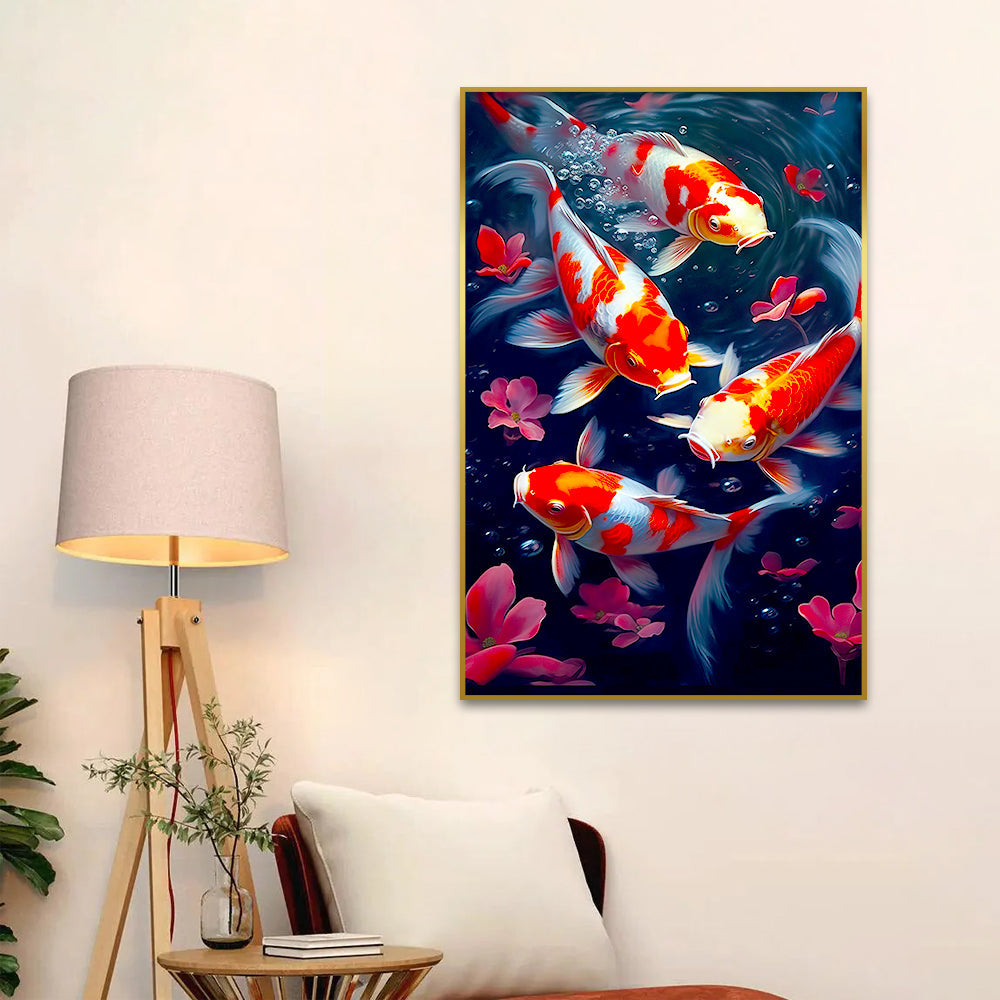 Abstract Design Fish Canvas Printed Wall Paintings 3