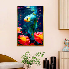 Abstract Design Fish Canvas Printed Wall Paintings 2