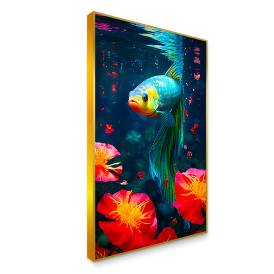 Abstract Design Fish Canvas Printed Wall Paintings
