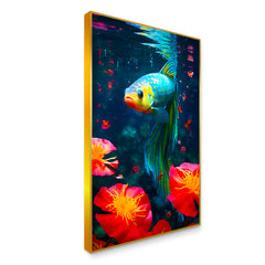 Abstract Design Fish Canvas Printed Wall Paintings 2