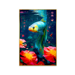 Abstract Design Fish Canvas Printed Wall Paintings 2