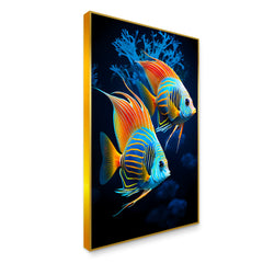 Abstract Design Fish Canvas Printed Wall Paintings 1