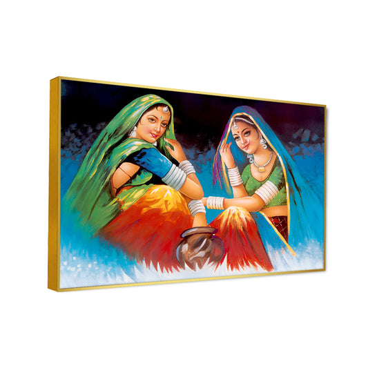 Rajasthani Traditional Board Canvas Printed Wall Paintings & Arts