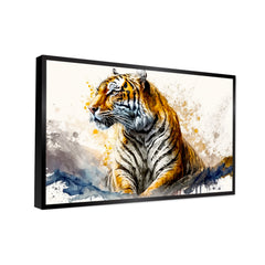 Beautiful Sitting Tiger Canvas Printed Wall Paintings & Arts