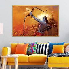 Inspiring Shri Ram With Bow Wall Arts & Paintings