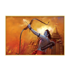 Inspiring Shri Ram With Bow Wall Arts & Paintings