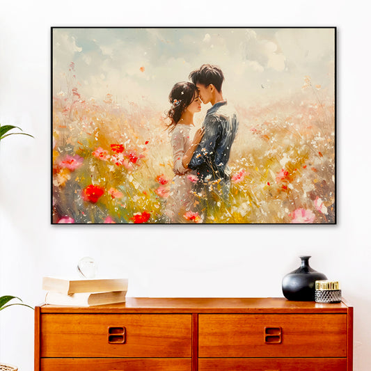 Beautiful Romance of Lovers On Valentine's Day Wall Paintings & Arts