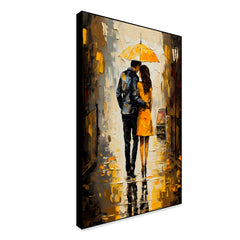 Beautiful Romantic Lovers Canvas, Romantic Silhouette of Loving Couple Wall Paintings & Arts