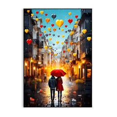 Beautiful Valentines Day Couple Love Canvas Wall Paintings & Arts