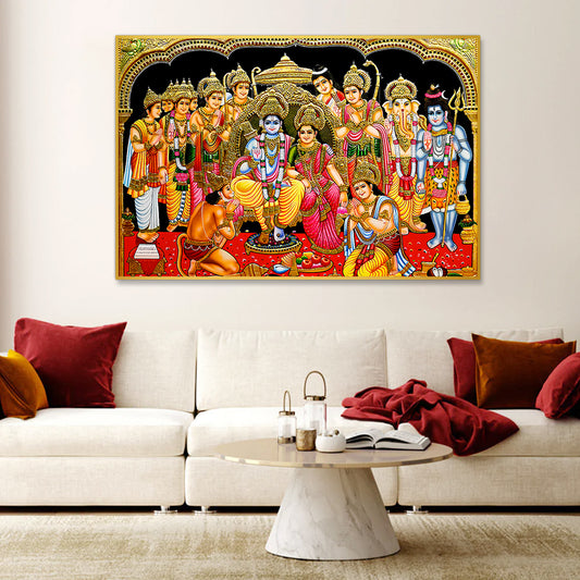 Inspiring Shri Ram Darbar Wall Art & Paintings