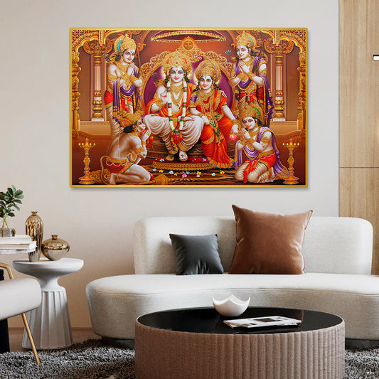 Glorious Shri Ram Darbar Wall Art & Paintings