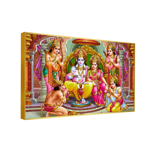 Divine Shri Ram Darbar Canvas Printed Wall Paintings & Arts