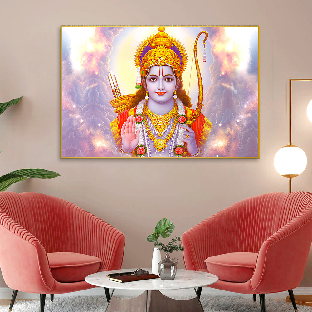 Beautifull Shri Ram Blessing Wall Art & Paintings