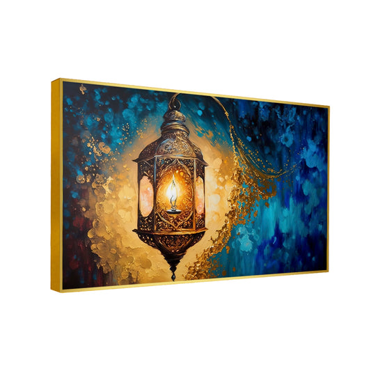 Beautiful Islamic Lantern Fantasy Old Paper Wall Paintings & Wall Art