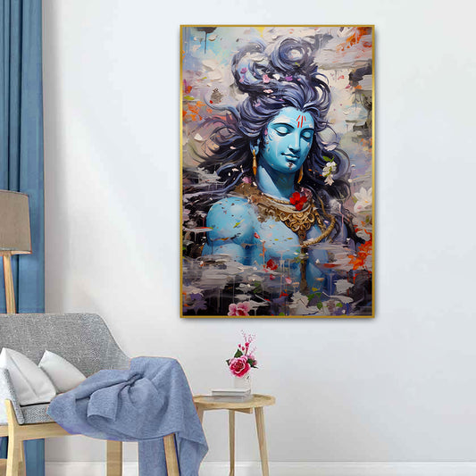 Divine Lord Shiva Meditation Canvas Wall Paintings