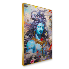 Divine Lord Shiva Meditation Canvas Wall Paintings