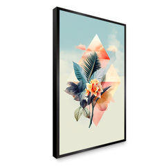 Beautiful Abstract Geometric Floral Aesthetic Wall Paintings & Arts