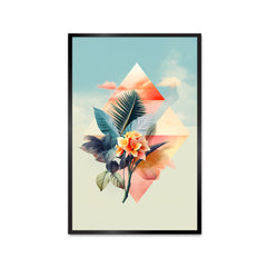 Beautiful Abstract Geometric Floral Aesthetic Wall Paintings & Arts