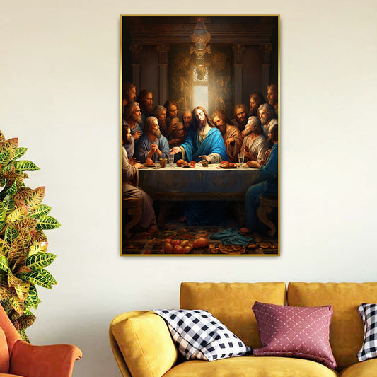 Jesus Christ Last Supper Modern Art Cansvas Wall Paintings