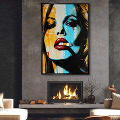 Beautiful Abstract Faces Set Aesthetic Wall Paintings & Arts