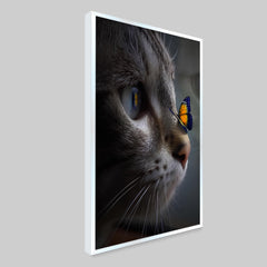 Cute Cat Face Canvas Printed Wall Paintings & Arts